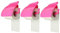 Cabilock 3er-Box Toilettenpapierständer Zubehör para Miniatur-puppenhaus-gläser Rosa Lametta-Vorhang Spender Bad Stuhlhussen Rund Spielzeug Rosy