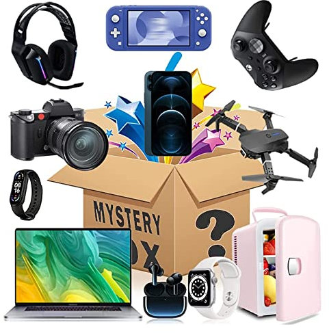 ASIAD Waglosmystery_Electronic_Box for Sale Computers Game Consoles Cell Phones You,Black,b5,Black