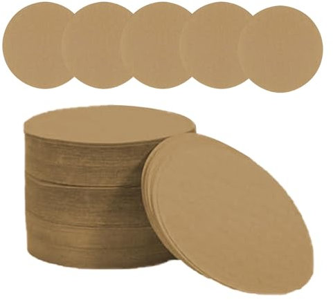 400 Stück Kaffeefilter Rund 64mm Kaffee Filterpapier Ersatzfilter, Rund Einweg-Kaffeefilter, Ersatz-Papierfilter, Kaffeefilterpapier Kompatibel mit Aeropress Kaffeemaschinen