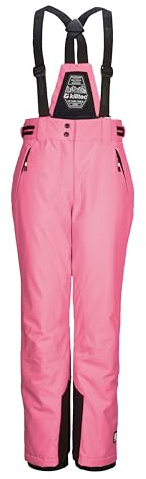 Killtec Mädchen Skihose/Funktionshose mit abnehmbarem Latz, Kantenschutz und Schneefang Ksw 213 Grls Ski Pnts