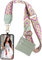 RETZLA Clip and Go Strap for Phone with Wallet Crossbody, Phone Strap with Zippered Wallet, Adjustable Anti Theft Cellphone Lanyard for Women, Cellphone Chain Accessories Green (Green)