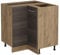Vicco Eckunterschrank R-Line, Küchen Eckschrank, Edelgrau, 75.6 cm ohne Arbeitsplatte
