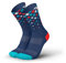 INCYLENCE Laufsocken für Damen und Herren mit leichter Kompression,1 Paar (DE/NL/SE/PL, Numerisch, 43, 46, Regular, Regular, Crystals Navy Cyan Inferno)