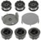 EPLZON Trimmer spool F016800570 pour Bosch UniversalGrassCut 18 18-26 18-260, avec bobine de rechange F016800570(6 Bobines de fil+ 2 Couvercle de Bobine)