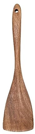 cfpqv Wooden Spatula for Cooking, 12.5 Inch Premium Utensils Kitchen Spoon Set with Long Ideal for Pan and Wok, Wooden Turner, Corner Spatula, Spoon, Baby Food Cooker Travel (Rose Gold, One Size)