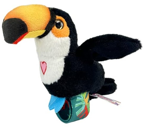 Happy Yappers Toucan Interactive Plush Bird - Talking Toy with Wing Flapping, Repeating Toy that Mimics Words & Sings - USB Rechargeable for Kids Play & Sensory Fun, Tucan | Repeats speech, sings, flaps wings, USB rechargeable, interactive play