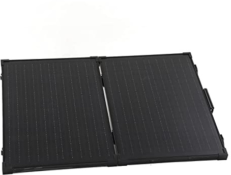 Ausla Kit de Panneau Solaire Mono Pliable de Panneau Solaire Portable, Conversion à 21%, Cadre en Aluminium IP65, Support Réglable pour Camping, Camping-car, Balcon, Jardin, Bateau, Centrale (160W)