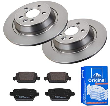 2 Bremsscheiben Ø302 Voll + Bremsbeläge Hinten von ATE Voll (P-A-02-00370) Bremsensatz Bremsanlage Bremsen-Kit,Bremsenset, Bremsscheiben, Bremsbeläge, Bremsen-Set, Beläge, Bremsbelag, Bremsbelagsatz,