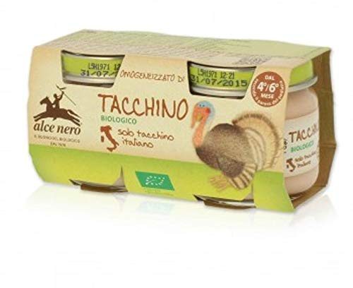 8 X 80GR Bio Baby Food OMOGENIZZATO ALCE NERO - Possibilità di ordine misto