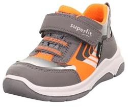 Superfit Jungen Schnürhalbschuhe Cooper, Kinder Halbschuhe, Weite: M IV, lose Einlage, freizeitschuh, schnürschuhe, HELLGRAU/ORANGE (500), 27 EU