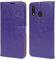 NWNK13 Samsung A20e Phone Case Premium Leather Flip Case Book Wallet Case Card Holder Media Stand Shock Proof Protective Phone Cover Compatible for Samsung Galaxy A20e Purple