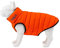 HUGO & HUDSON Reversible Pufferjacke für Hunde, wasserabweisender Mantel, Orange und Marineblau, S35