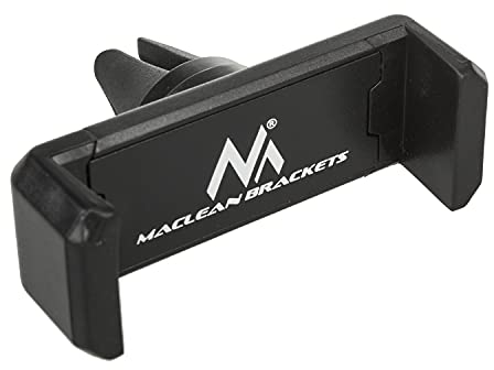 Maclean MC-321 Soporte Universal para Teléfono Accesorios de Coche Montaje en Rejilla de Ventilación (MC-321 No rotativo)