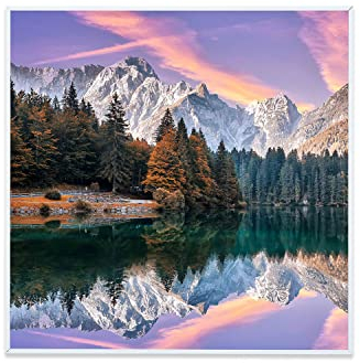 Klarstein Infrarotheizung mit Thermostat, 350W Elektroheizung, Smart Home Bild-Infrarotheizung zur Wandmontage, IR mit IoT/WiFi App-Control, Feuchtraum Heizkörper CO2-Frei, Elektro Wand Heizung 60x60