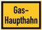 Aufkleber Warnung Hinweis Gas-Haupthahn Schild Folie selbstklebend | signalgelb 30x20cm Made in Germany