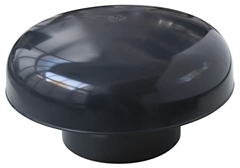 FIRST PLAST CDVM160A-Y CDVM160A Chapeau de Ventilation Tête Esalateur avec Filet Ardoise Diamètre intérieur 160 mm