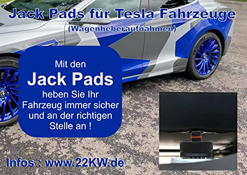 Jack Pads Wagenheberaufnahmen für Tesla Fahrzeuge Set mit Tasche
