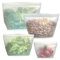 Pack 4 Biotybag® sacs de conservation et de congélation en silicone premium réutilisables zéro plastique - Invention française