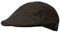 WEROR Herren Flatcap Schirmmütze Schiebermütze Cap Mütze Fischgrät WEROR-405.1 (54-55, Braun)