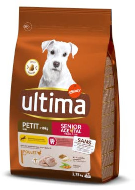 Ultima Croquettes Petit Chien Senior Agevital +8ans - 2,75 kg