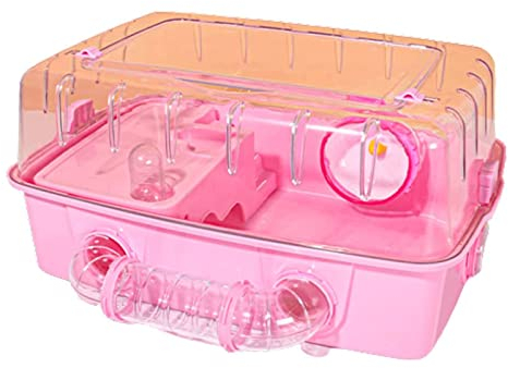 PAASHE Acryl-Hamsterkäfig Luxus-Tunnelkäfig zur bequemen Demontage von Kleintierkäfigen mit multifunktionalem Bereich Design Haustierkäfig