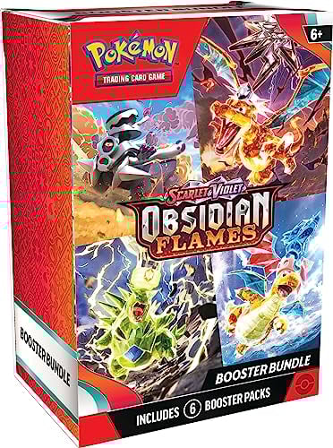 Pokémon 186-85387 Scarlet & Violet—Obsidian Flames Booster Bundle Pokemon, Einzeln, Mehrfarbig/Meereswellen (Ocean Tides)