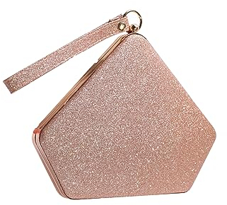 CORIOS Paillettes Clutch da Donna Borsetta da Sera Pochette Piccolo con Catena Elegante Borsa a Spalla Borsa Sposa Gorgeous Borse Messenger Borsa a Tracolla per Ballo Festa Cocktail Champagne