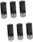Beavorty 2 Set Da 5 Ml Di Forma Quadrata Vuota Per Lucidalabbra Bottiglie Di Lucidalabbra Sfumate Nere Contenitori Di Lucidalabbra in Plastica Eleganti Per Donne 3 Pezzi * 2