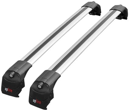 Apline Kompatibel mit Q3 (8U) 2012-2018 ACE-2 Relingträger Dachträger Auto Gepäckträger Grau Aluminium 2 Stangen