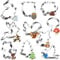 Juego de cortadores de galletas, Juego de 10 Cortadores de Galletas Animales del bosque, zorro, conejo, árbol de Navidad, mapache, búho, seta, pájaro, ciervo, erizo, ardilla- Acero Inoxidable