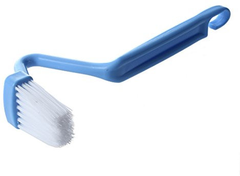 Eighosee V Type Curved Plastic Toilet Brush Cleaning Toilet Rim