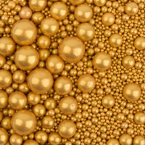 Essbare Kuchen Dekoration Süßigkeit 120G Gold Perle Süßigkeit Dim Sum Keks Kuchen Süßigkeit Jubiläum Geburtstag Halloween Thanksgiving Weihnachtsfeier