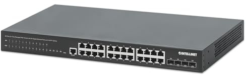 INTELLINET 28-P PoE Managed Switch 4x10GbE 450W