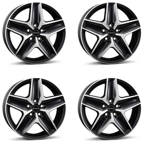 4x Borbet Felgen Alufelgen CWZ 7.5x18 ET48 5x112 black polished matt kompatibel mit Mercedes EQV Marco Polo Viano Vito V