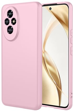 TAUYN Custodia per Honor 200 PRO, Ultra Sottile Morbida TPU Liquido Silicone Case, Antiurto Anticaduta Custodia, Rosa