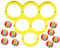 Floating Pool Game, Water Sports EVA Floating Pool Game, Floating Swimming Pool Game, Fun Floating Water Sports Pool Games,Pool Toys Games Set, Throwing Toys Game with 10 Balls for Adults