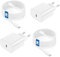 2Pack Chargeur Rapide iPhone 16/15 avec Cable USB C 2m, Chargeur USB Type C Original 20W avec câble USB C vers C 2M pour Apple iPhone 16/15/Plus/Pro/Max, iPad Pro 12.9, 11 inch/Mini, MacBook Pro/Air