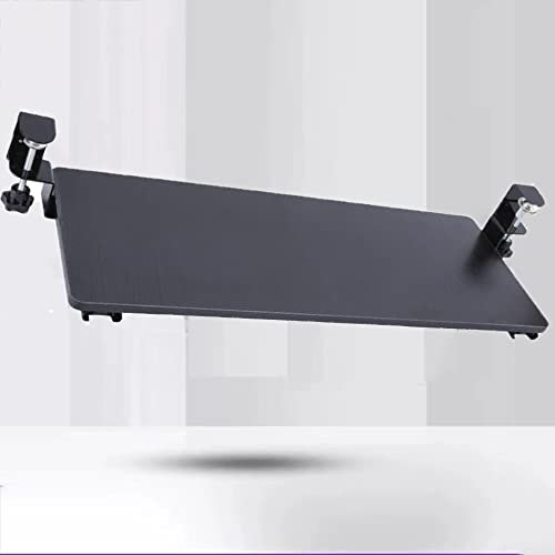 GJGZYY Ergonomic Keyboard Pull Out Platform, Keyboard Holder Under Desk, Large Keyboard Tray, Slide-Out Keyboard Mouse Stand, Punch Free (Black 65cm)