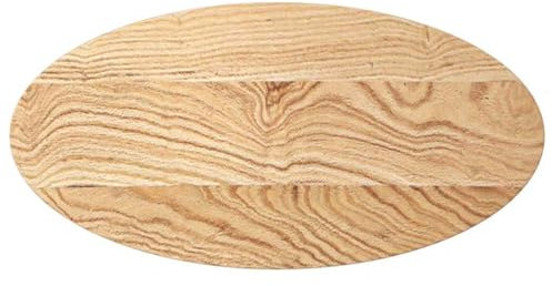 vidaXL Tischplatte 80x40x4 cm Massivholz Eiche Oval, Couchtischplatte, Ersatztischplatte, Holztischplatte, Beistelltischplatte, Eichentischplatte