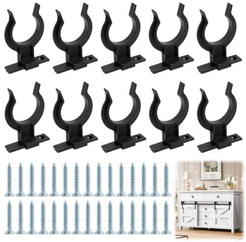 Annlpoy 10 Clip ganci zoccolo battiscopa cucina universale fissaggio e staffe per Battiscopa con 30 Viti,Base Cucina Confezione,Supporti di Fissaggio in Plastica Robusta per Piedini Regolabili