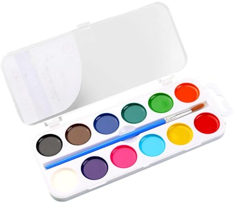 Kinder-Aquarellfarben-Set – Kinder-Aquarell-Set, Wasserfarben für Kinder, sortierte Aquarell-Palette, sichere Großpackung, Kinderfarbe, Klassenzimmer, Kunst, Handwerk für Geburtstag, Ostern, Kinder