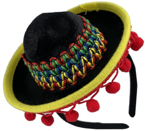 Supvox Mexikanischer Hut Stirnband Party Festival Cinco De Mayo Haaraccessoire Für Mädchen Fotoaccessoire Mexikanische Partydekoration