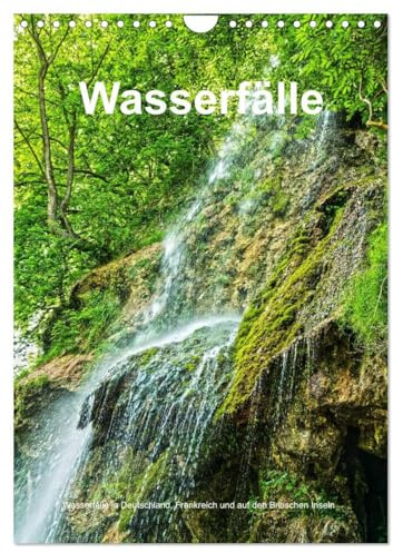 Wasserfälle in Deutschland, Frankreich und auf den Britischen Inseln (Wandkalender 2026 DIN A4 hoch), CALVENDO Monatskalender (CALVENDO Natur)