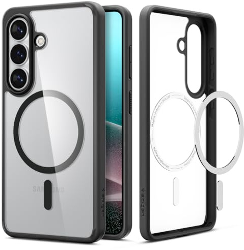 Spigen Ultra Hybrid MagFit für Samsung Galaxy S26 Hülle [Anti Vergilbung] Case Handyhülle Transparent Kompatibel mit MagSafe -Matte Black