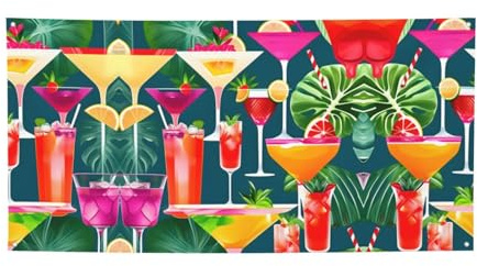 Vielseitiges Party-Banner mit tropischem Cocktail-Druck, beste Banner für Veranstaltungen, Geburtstagsparty-Dekorationen