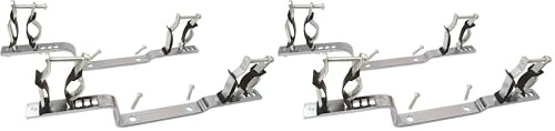 SOMATHERM FOR YOU, Jeu de 2 supports en métal avec isolant pour collecteurs, compatibles avec 20/27, 26/34 et 33/42 - Idéal pour installations d'eau chaude et froide (Lot de 2)
