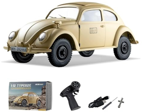 EAZYRC Rochobby 1/12 RC Crawler KOMMANDEURWAGEN 82E Modell, 2WD / 4WD Hobby Grade Geländewagen mit LED-Lichteffekten, USB-Ladegerät für Erwachsene
