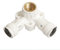 Alu-Verbundrohr Steckfitting Vision, Wandscheibe doppelt 16 mm auf 1/2 