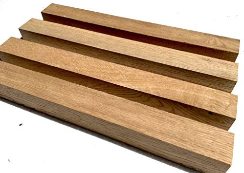 Legno massello di quercia – Mandrino per tornio – Quadrato per legno – Legno secco – Quartiere segato – 200mm – (1)