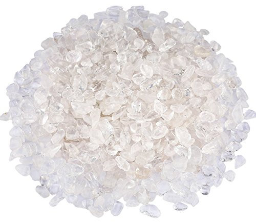 mookaitedecor Cristal de Roche Pierres Décoratives,Pierre Polies Cailloux Cristaux Décoration pour Maison Jardin,Lot de 460g